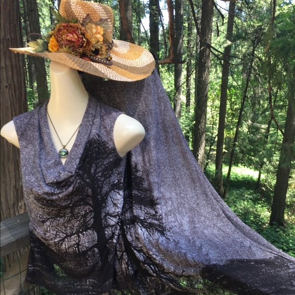 Zokai ‘ tree’ shades of brown as cream  printed  coordinated skirt set, HP 25x3 - Picture 13 of 16